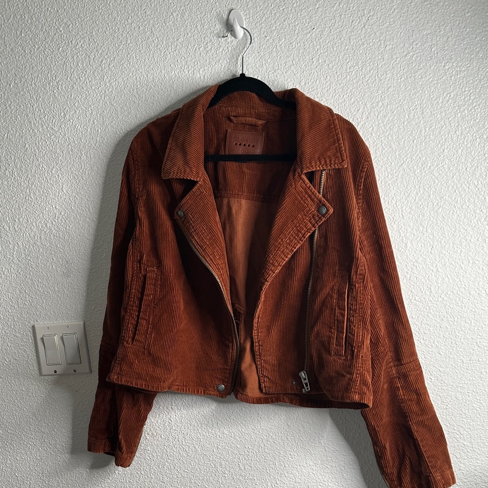 Blank NYC Women's Brown moto Corduroy Jacket size XL - Picture 3 of 12